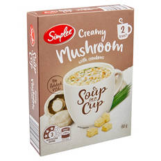 Creamy Mushroom Soup in a Cup 2 Pack 60g